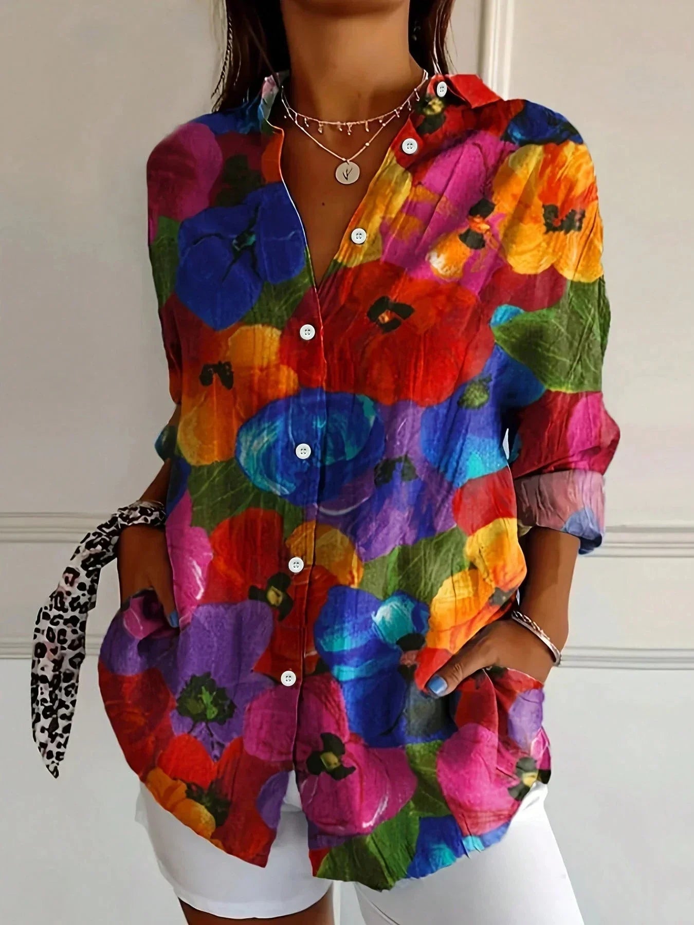 Annika | Bunte Bluse mit verspieltem Druck