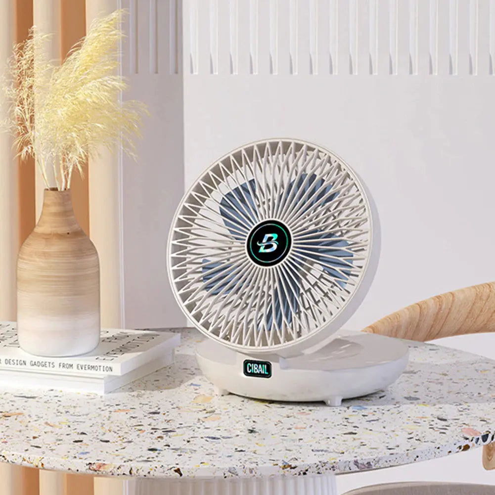 Faltbarer USB Ventilator 2-in-1 Tisch Wandmontage 3 Stufen leise