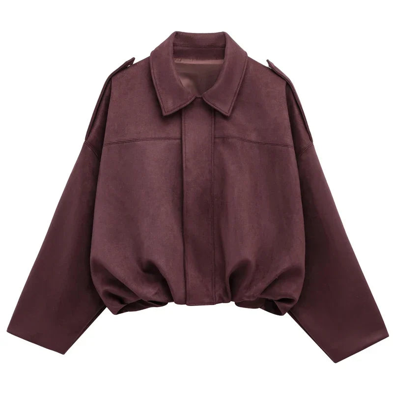 Jade | Bomberjacke mit Wildleder-Haptik