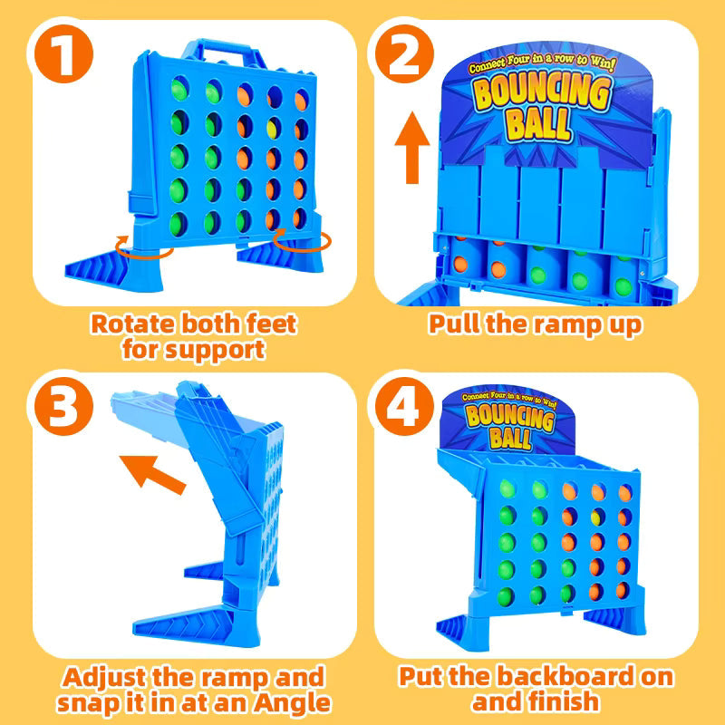 Bouncing Board Spiel Ball | Tischspiel für Familie & Party | Geschicklichkeitsspiel | BounceLine