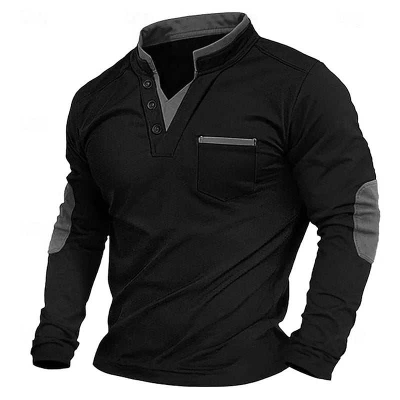 Jonathan | Elegantes Freizeit-Sweatshirt mit V-Ausschnitt