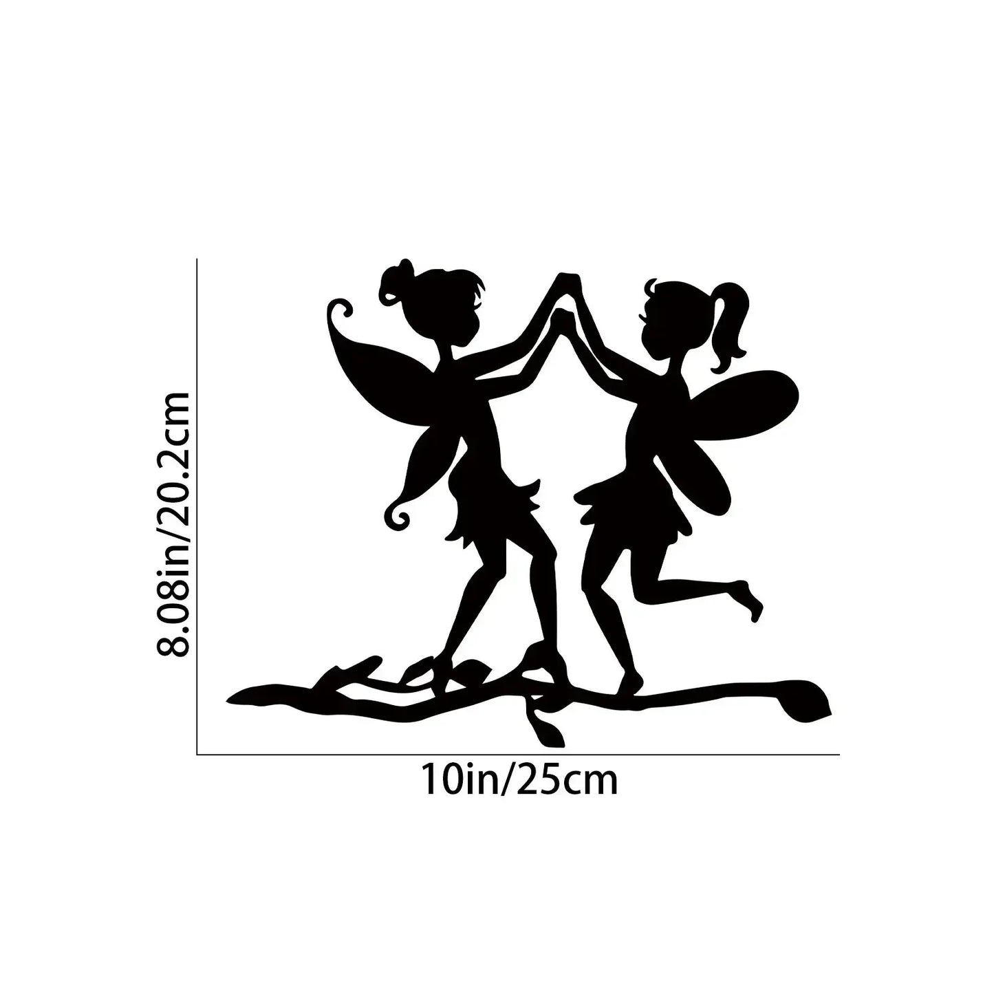 ArtVireo Metall Vogel Baum- & Gartendekor | Silhouetten von Vögeln/Drachen/Feen/Hunden | Außendekoration
