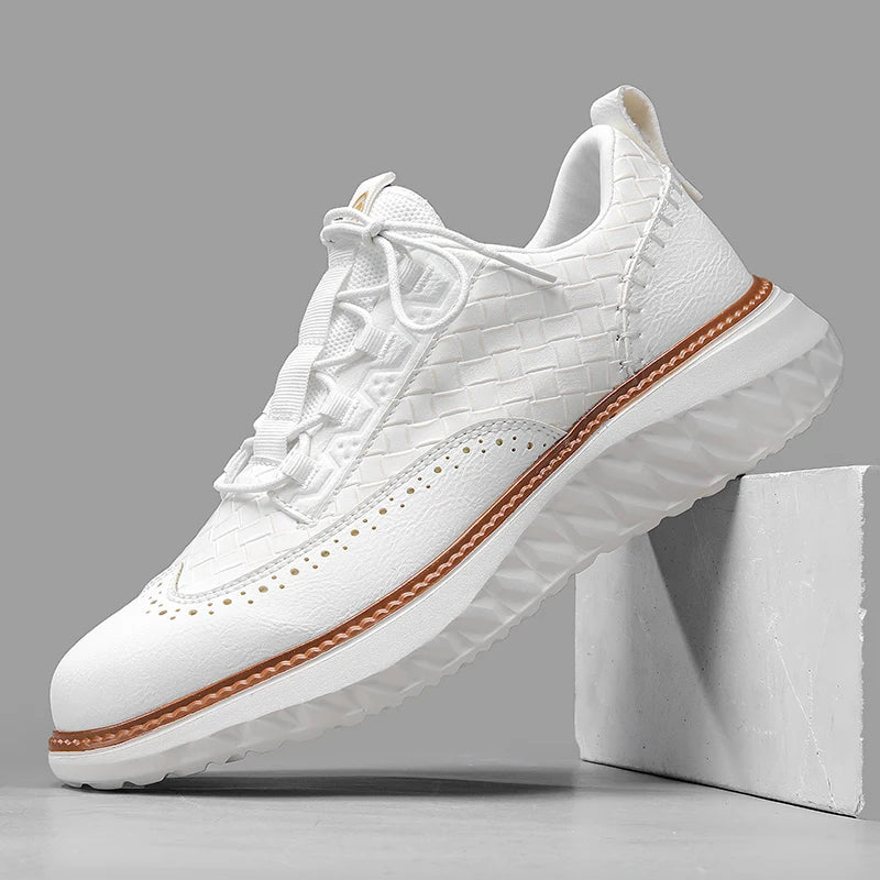 Colby – Sneaker mit gewebter Struktur und kontrastierender Sohle