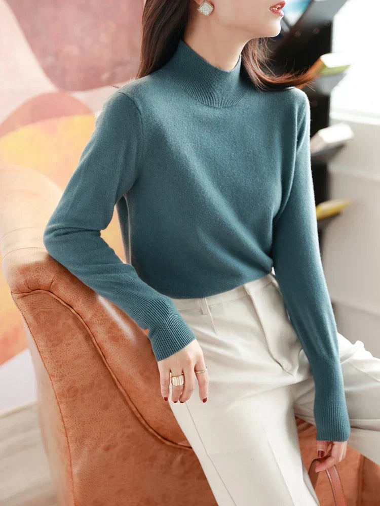 Oliva | Pullover mit Polokragen