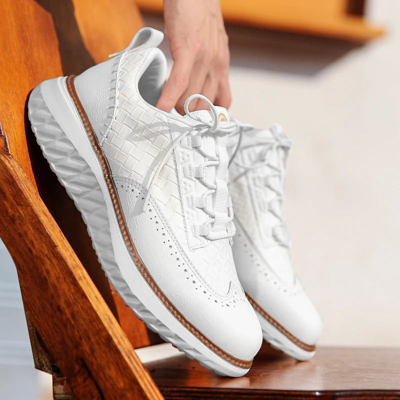 Colby – Sneaker mit gewebter Struktur und kontrastierender Sohle