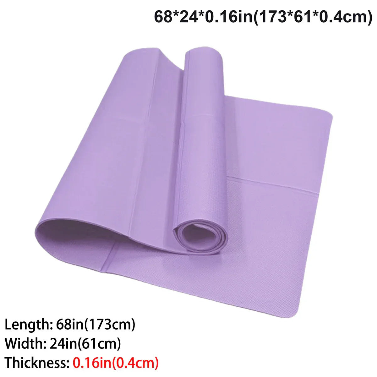 Vireya Faltbare Yogamatte | EVA-Material | 3–6 mm Dicke | Leicht & Rutschfest | 173x60 cm