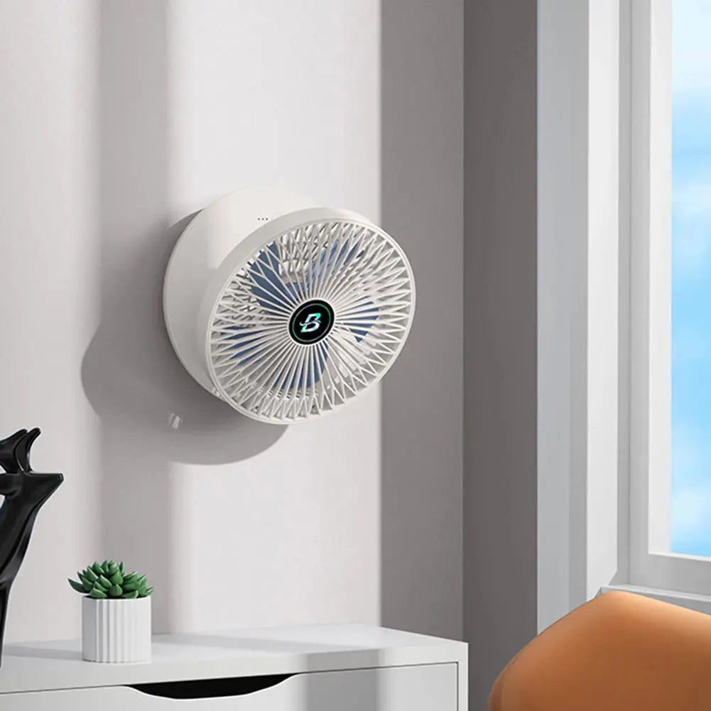 Faltbarer USB Ventilator 2-in-1 Tisch Wandmontage 3 Stufen leise