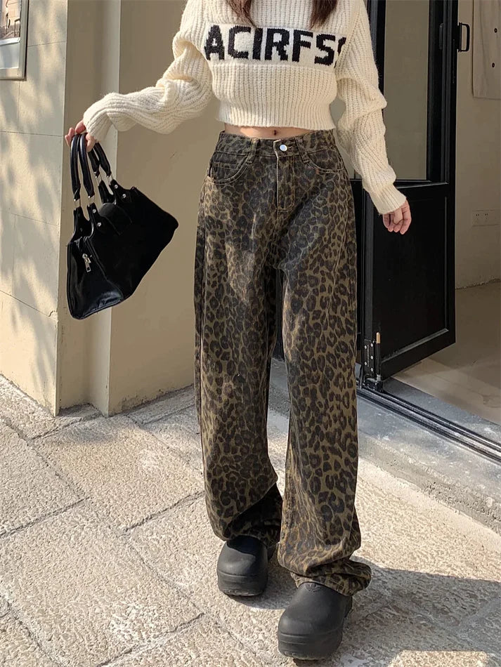 Meike – Stylische Jeans mit trendigem Leopardenprint [50 % Rabatt]