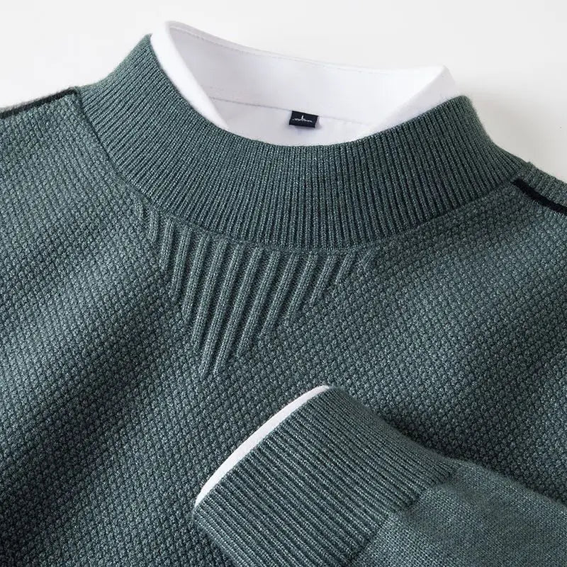 Jaison – Pullover aus strukturiertem Strick mit Rundhalsausschnitt
