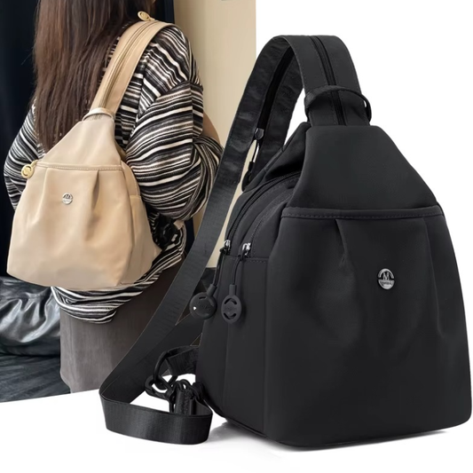 Schultertasche mit mehreren Fächern | 3-fach tragbar als | Oxford-Nylon | TrailPocket