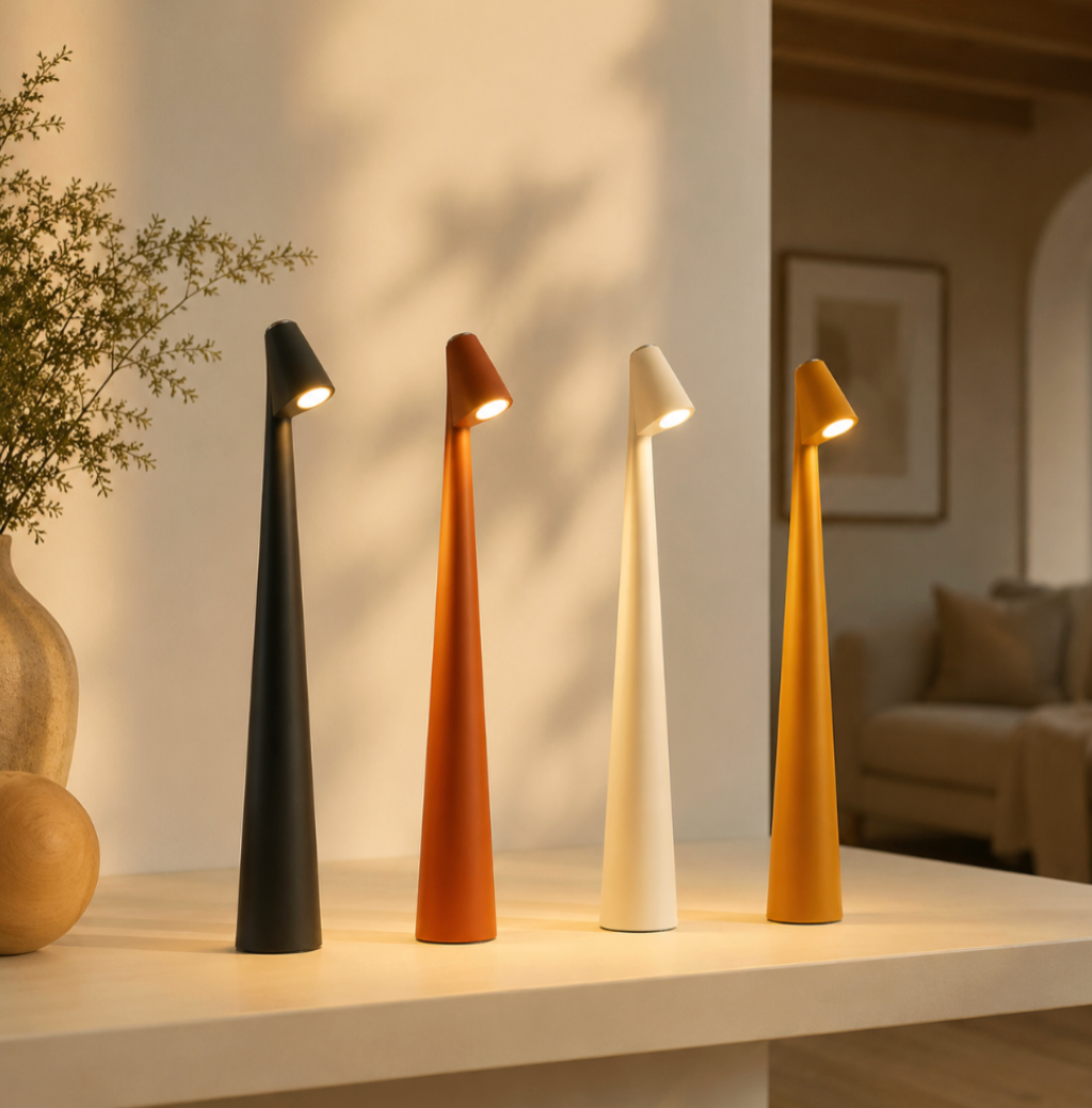 Nachttischlampe | Skandinavischen Design | 3-stufig Dimmbar per Touch | LumaLean
