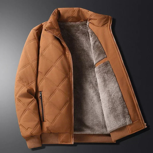 Nolan | Jacke mit Stehkragen und Diamantmuster