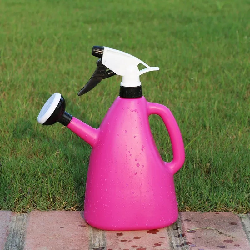 FloroPress | 1 L Gießkanne & Sprühflasche in Einem | Verstellbarer Wasserdruck | Für Zimmerpflanzen & Garten