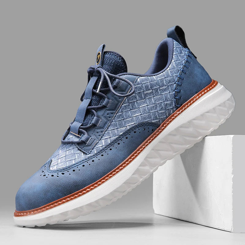 Colby – Sneaker mit gewebter Struktur und kontrastierender Sohle