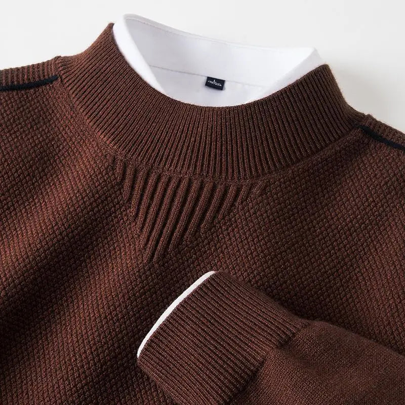Jaison – Pullover aus strukturiertem Strick mit Rundhalsausschnitt