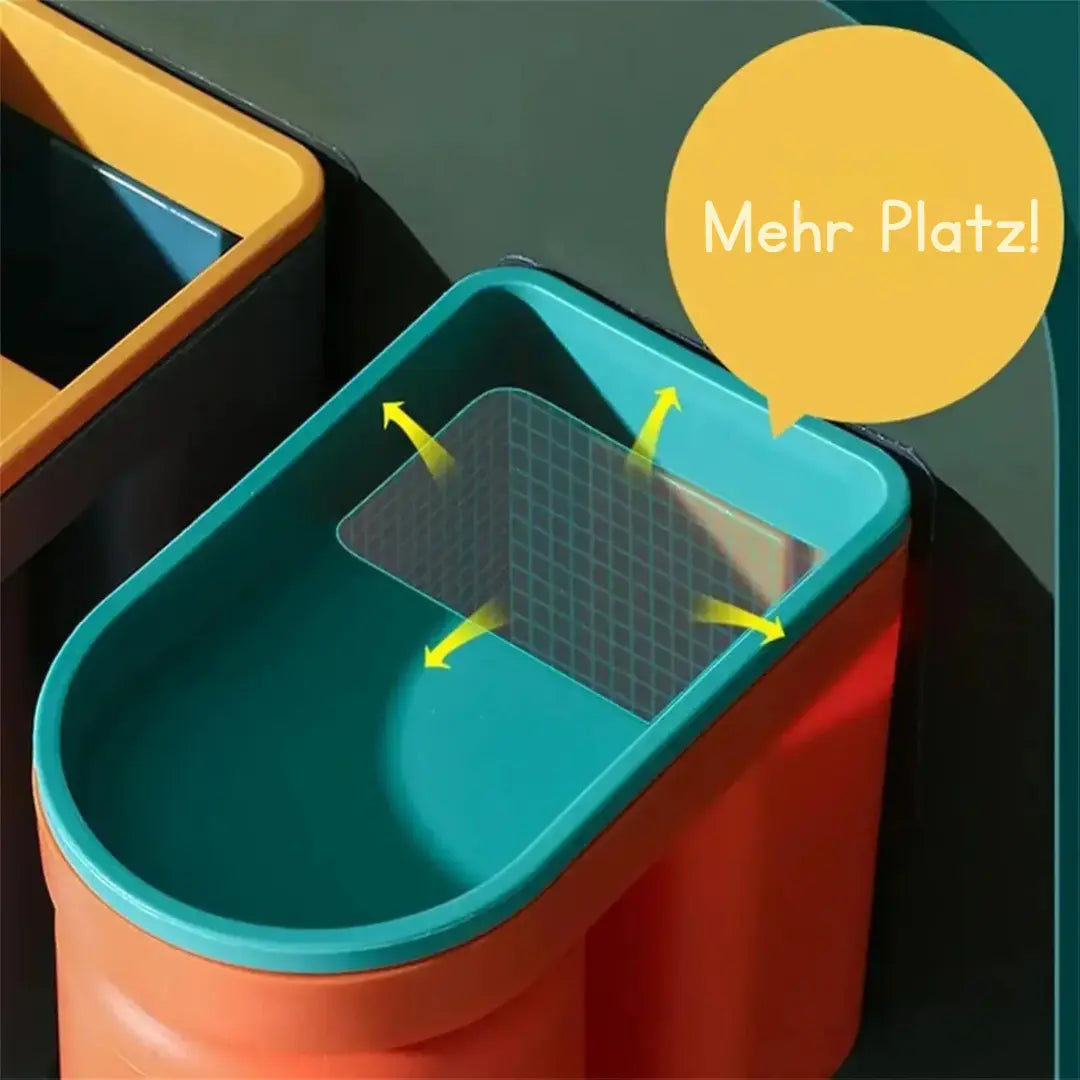 Selbstklebender Zahnbürstenhalter mit Becher – Platzsparend
