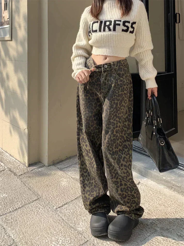 Meike – Stylische Jeans mit trendigem Leopardenprint [50 % Rabatt]