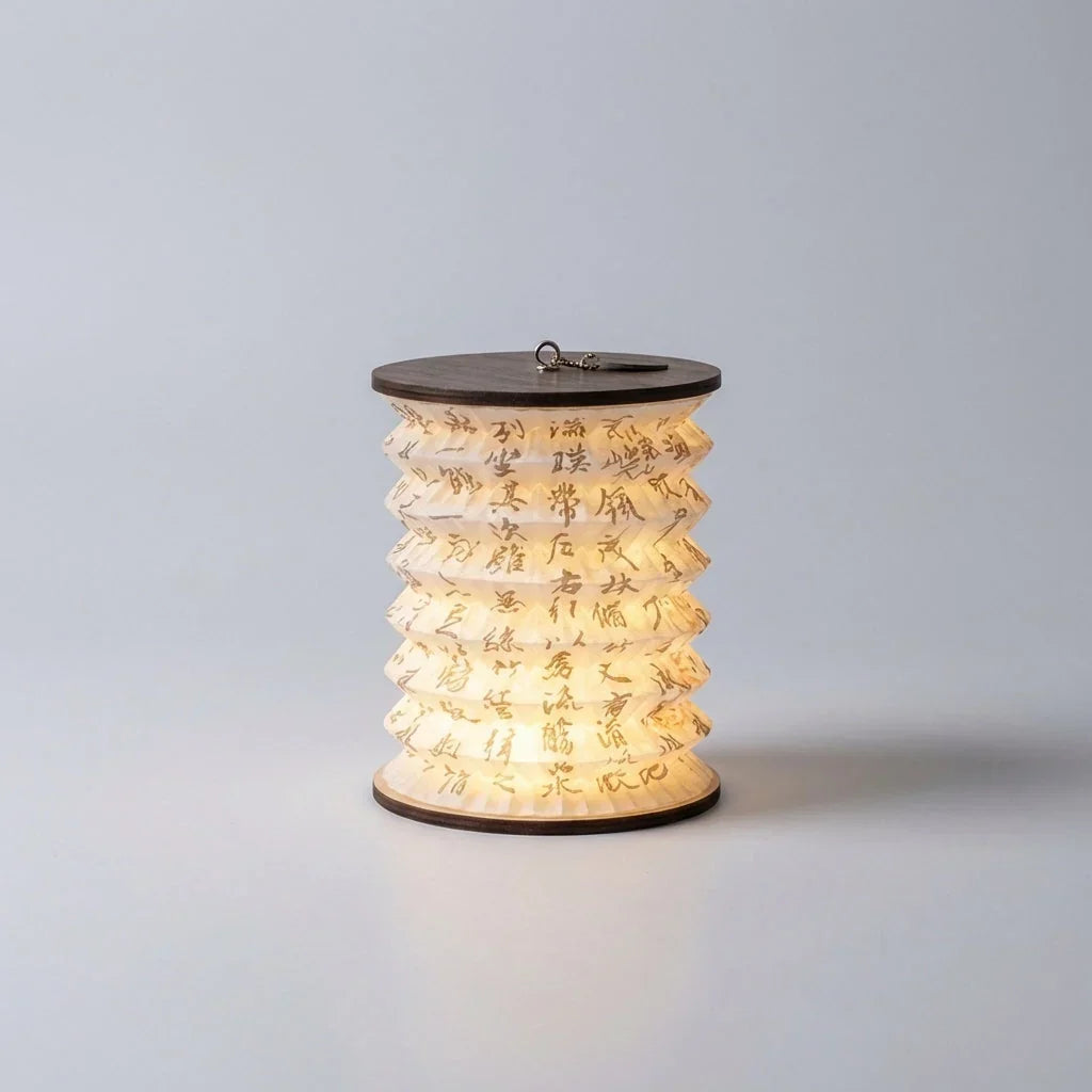 Laternen-Tischlampe mit warmem LED-Licht im klassischen Stil