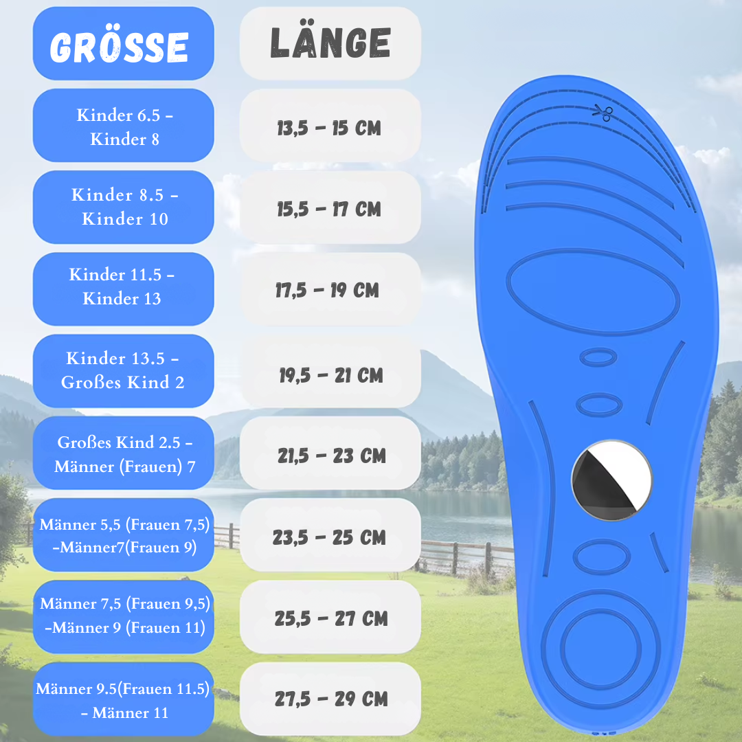 50% Rabatt | TrackStep - Tracking-Einlagen für Kinder und Ältere (1 Paar)