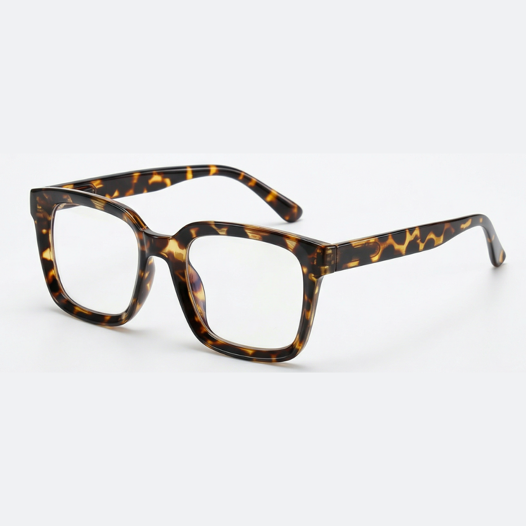 Übergroße Lesebrille | Klare Gläser | FederScharniere | ScreenEase