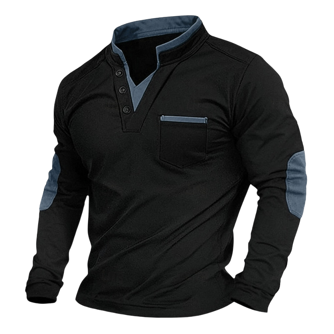 Jonathan | Elegantes Freizeit-Sweatshirt mit V-Ausschnitt