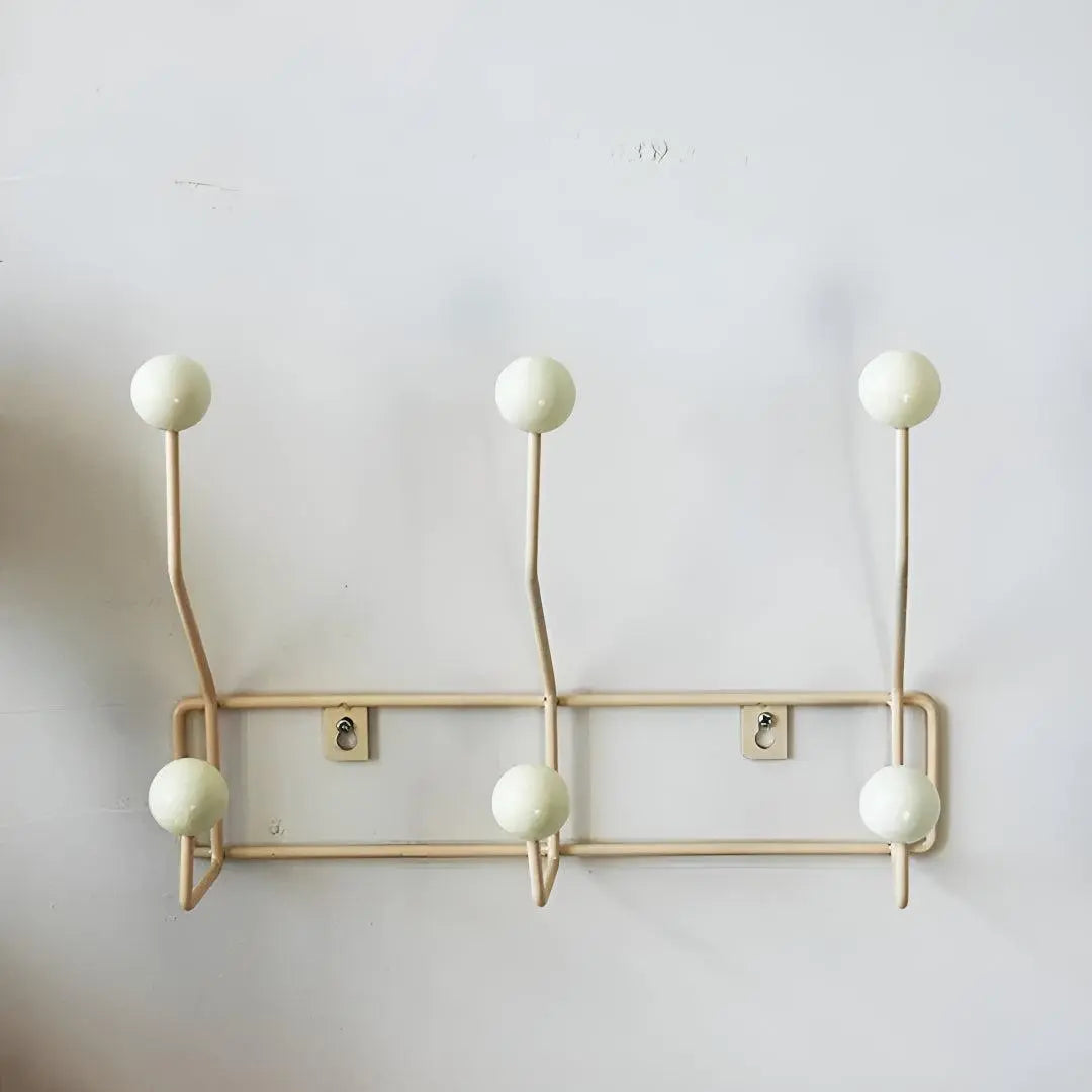 Wandgarderobe Gusseisen im Mid-Century-Stil mit 3 oder 4 Haken