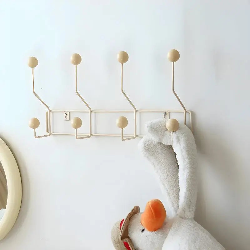 Wandgarderobe Gusseisen im Mid-Century-Stil mit 3 oder 4 Haken
