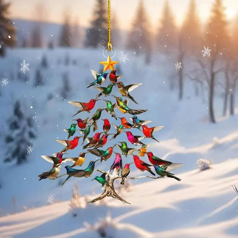 Weihnachtsornament Kolibri — Harmonie von Natur & Festlichkeit
