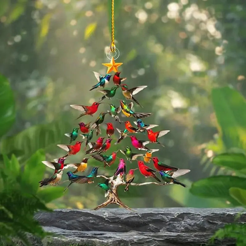 Weihnachtsornament Kolibri — Harmonie von Natur & Festlichkeit