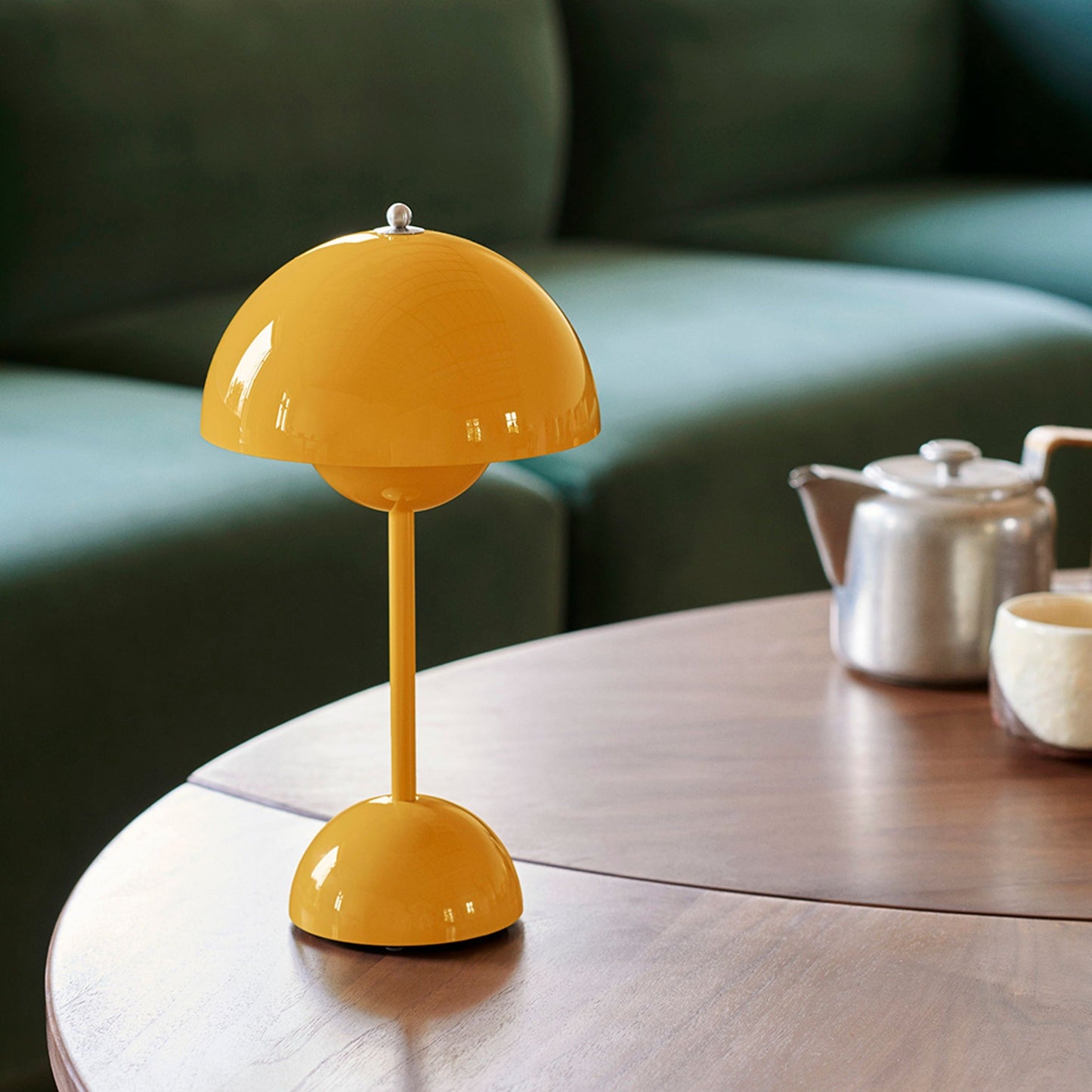 Kabellose LED-Tischlampe | Retro-Pilz-Design | Dimmbar per Touch | LumaShade