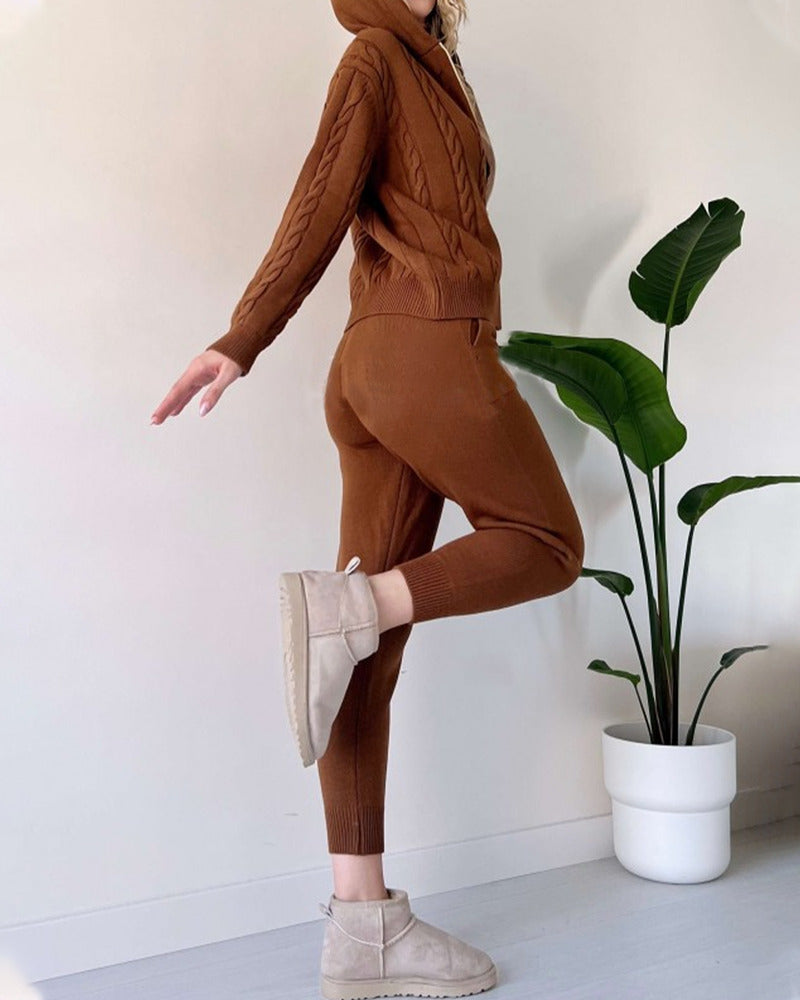 Antonia | Zweiteiliges Jacquard-Set
