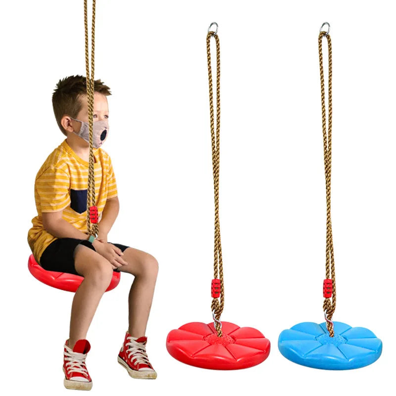 SWINGARA Kinderschaukel Sitz | Höhenverstellbar | Ø 27 cm | Geeignet für Garten & Innenbereich