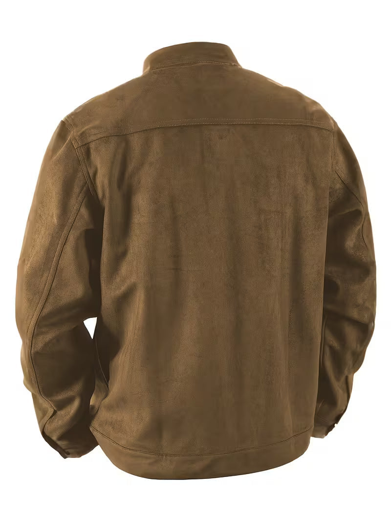 Jelil – Jacke in Wildlederoptik mit zwei Vordertaschen