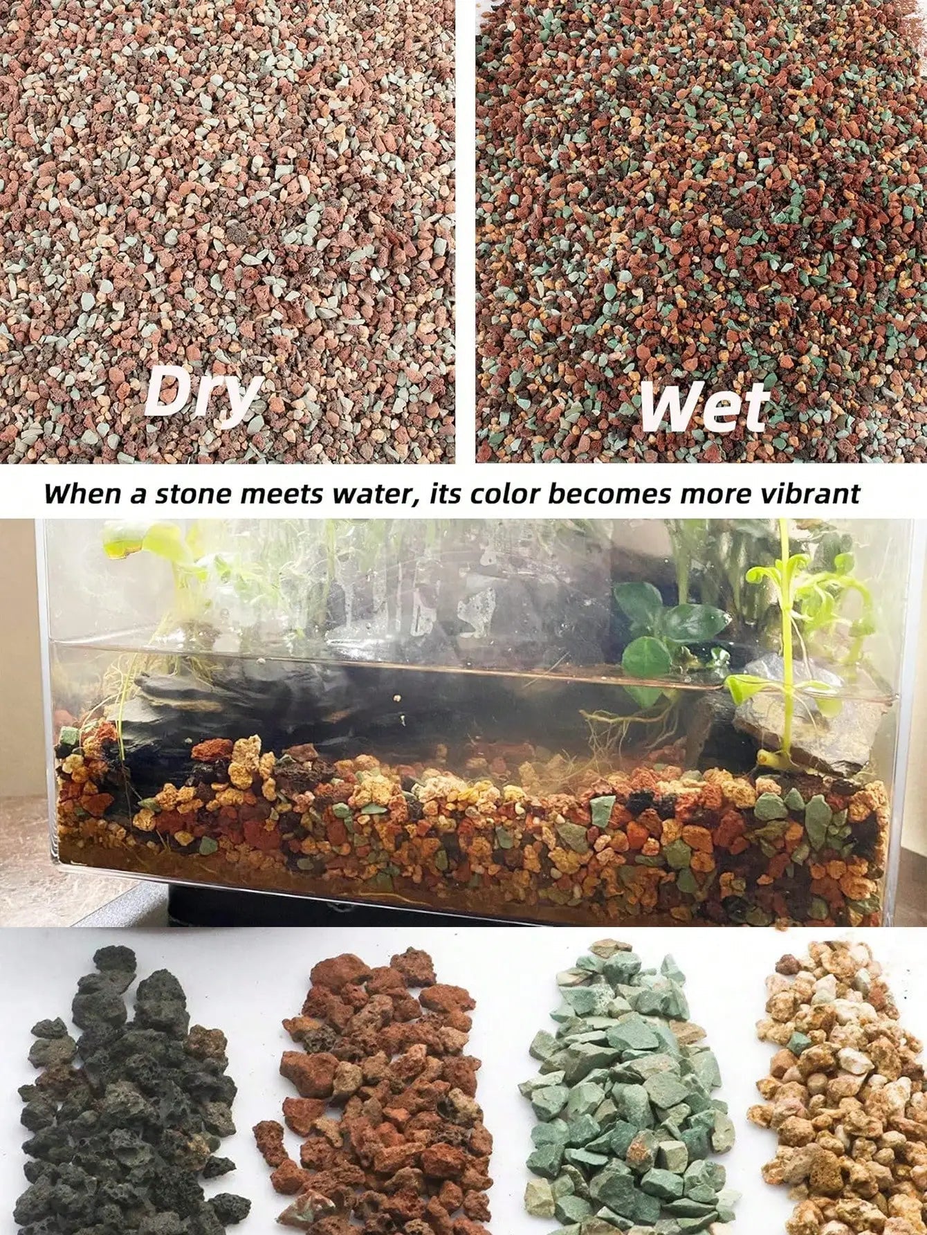 Vulkavera Grünes Lava-Granulat Gemisch | Sukkulenten- & Bonsai-Drainage | 100g–800g