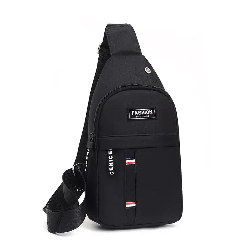 Herren-Slingtasche | Wasserabweisend mit großem Fassungsvermögen | Nylon-Canvas & verstellbarer Riemen | Reisen & Outdoor