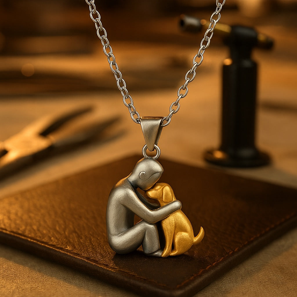 Avalance | Elegante Umarmung Anhänger Kette | Stilvollen Schmuck