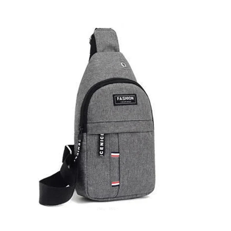 Herren-Slingtasche | Wasserabweisend mit großem Fassungsvermögen | Nylon-Canvas & verstellbarer Riemen | Reisen & Outdoor
