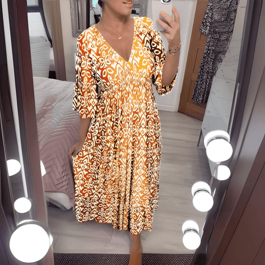 Amelie – Elegantes Boho Maxikleid