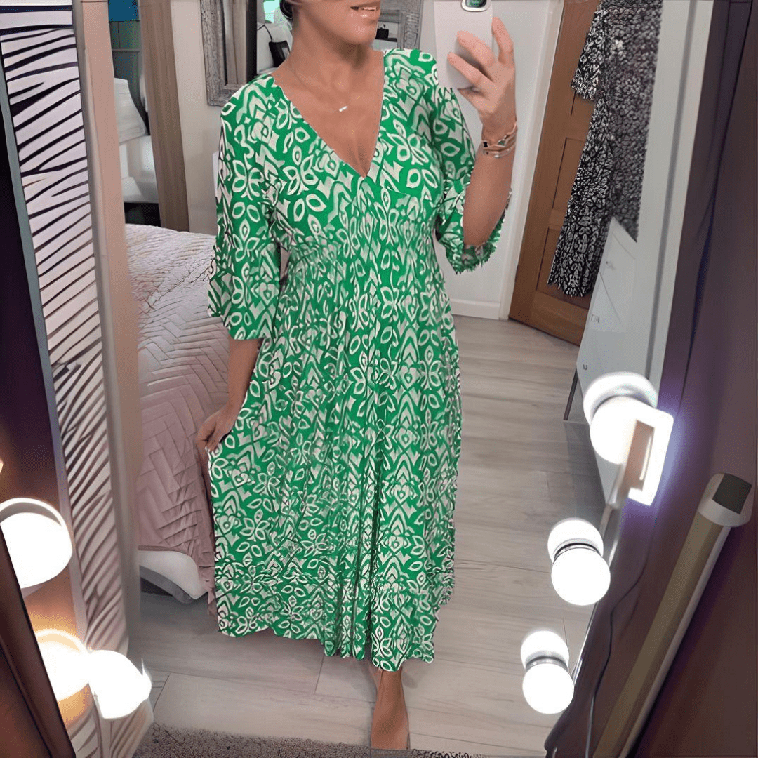 Amelie – Elegantes Boho Maxikleid