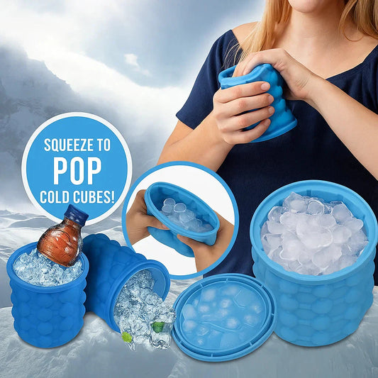 Platzsparender Eiswürfelbehälter mit Deckel (1 +1 Gratis)