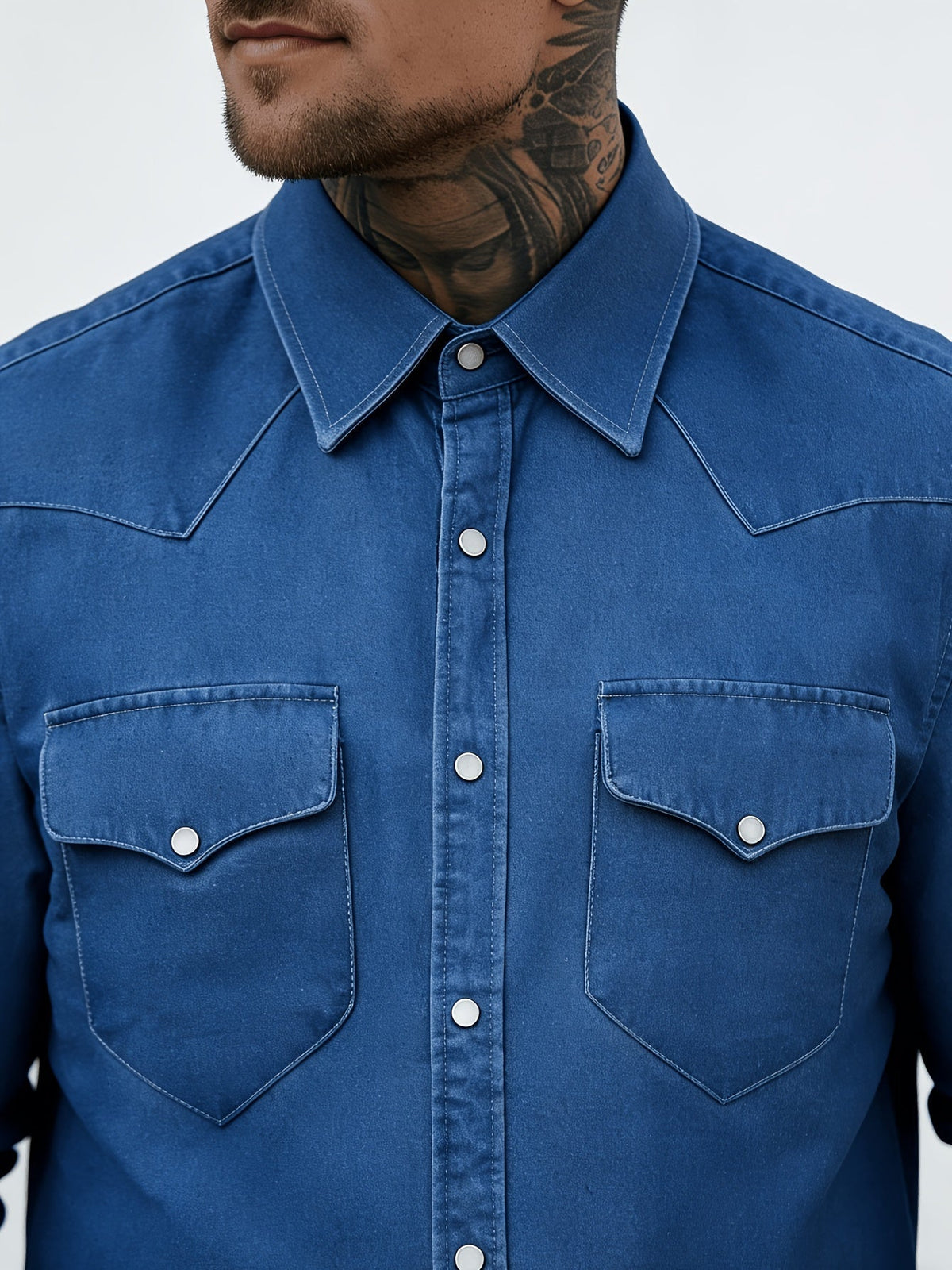 Zeynal - Lässiges Jeans Hemd