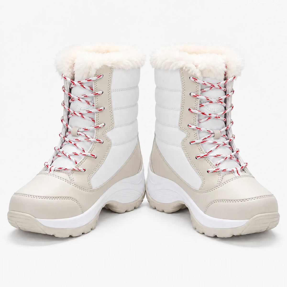 Gefütterte Winterstiefel mit Schnürung – warm bis -40 °C