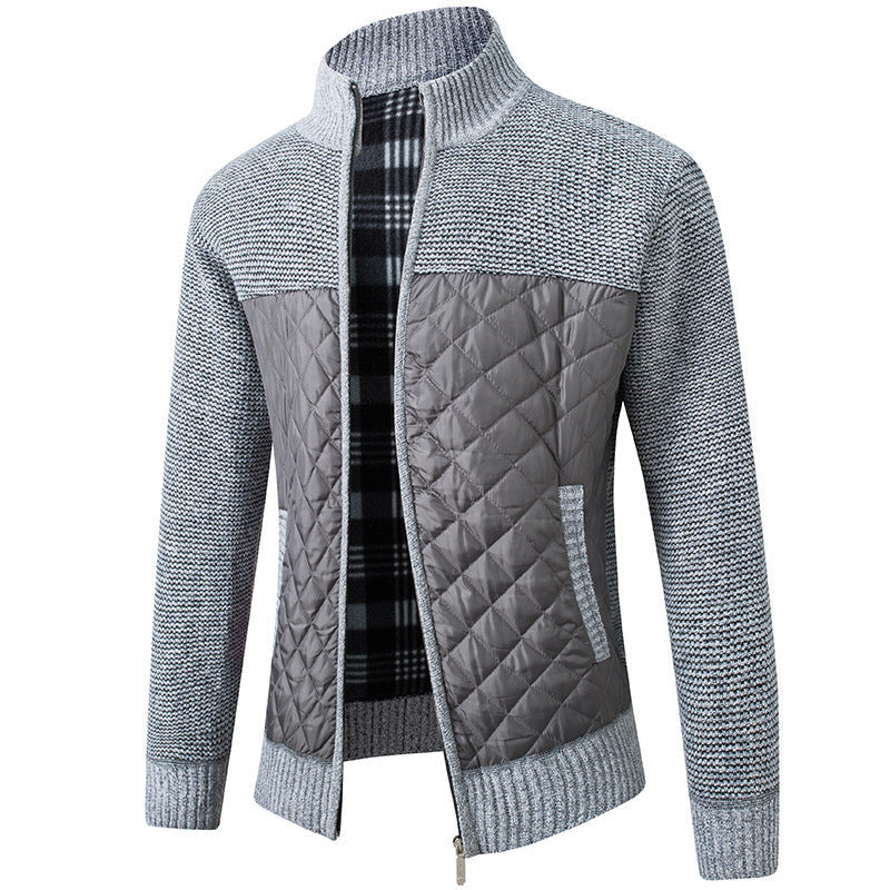 Mason | Herren Cardigan mit Stehkragen und Taschen
