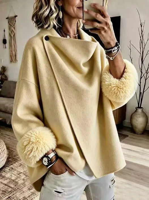 Maddia – Elegante Kunstfelljacke