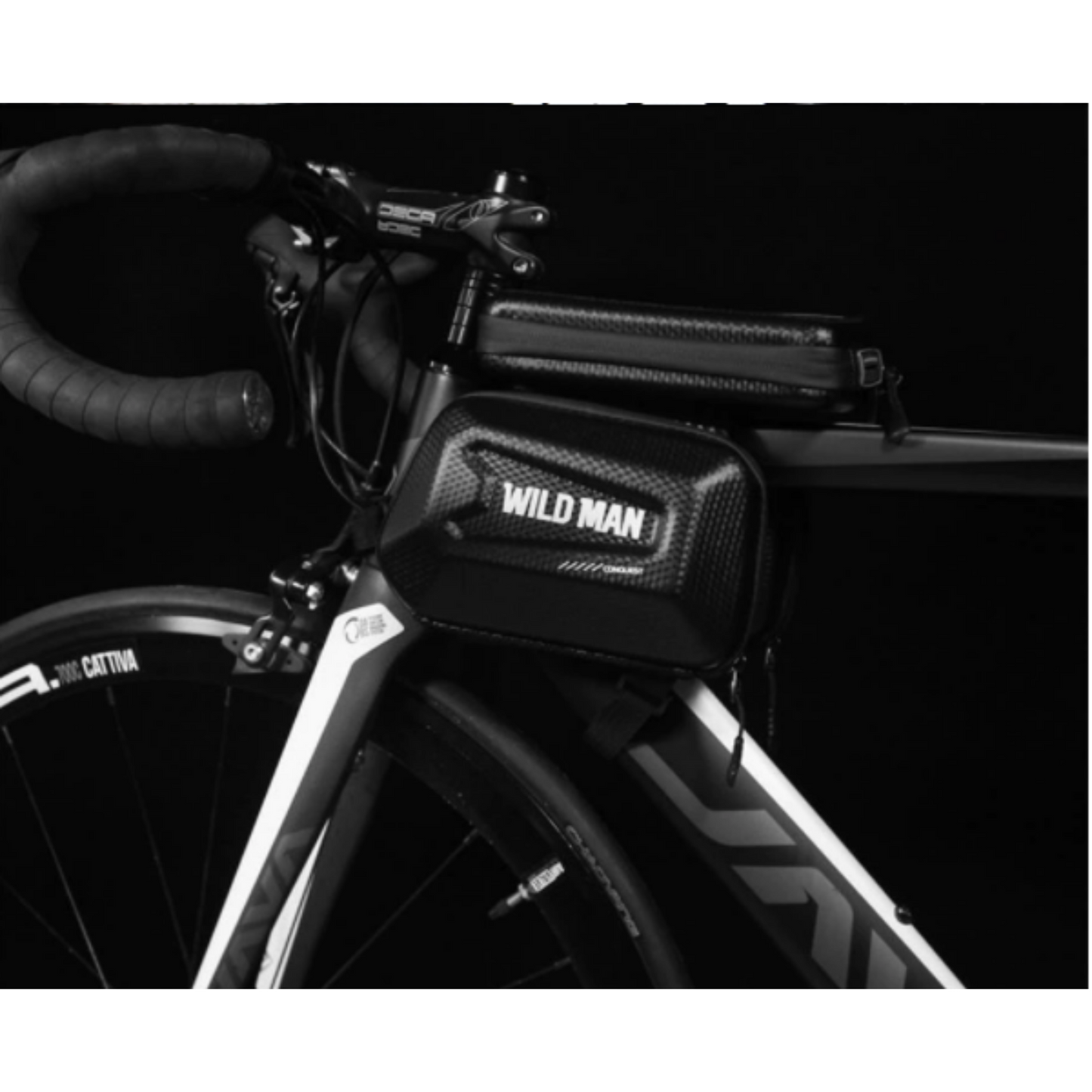 Fahrrad-Rahmentasche mit Touchscreen-Fenster