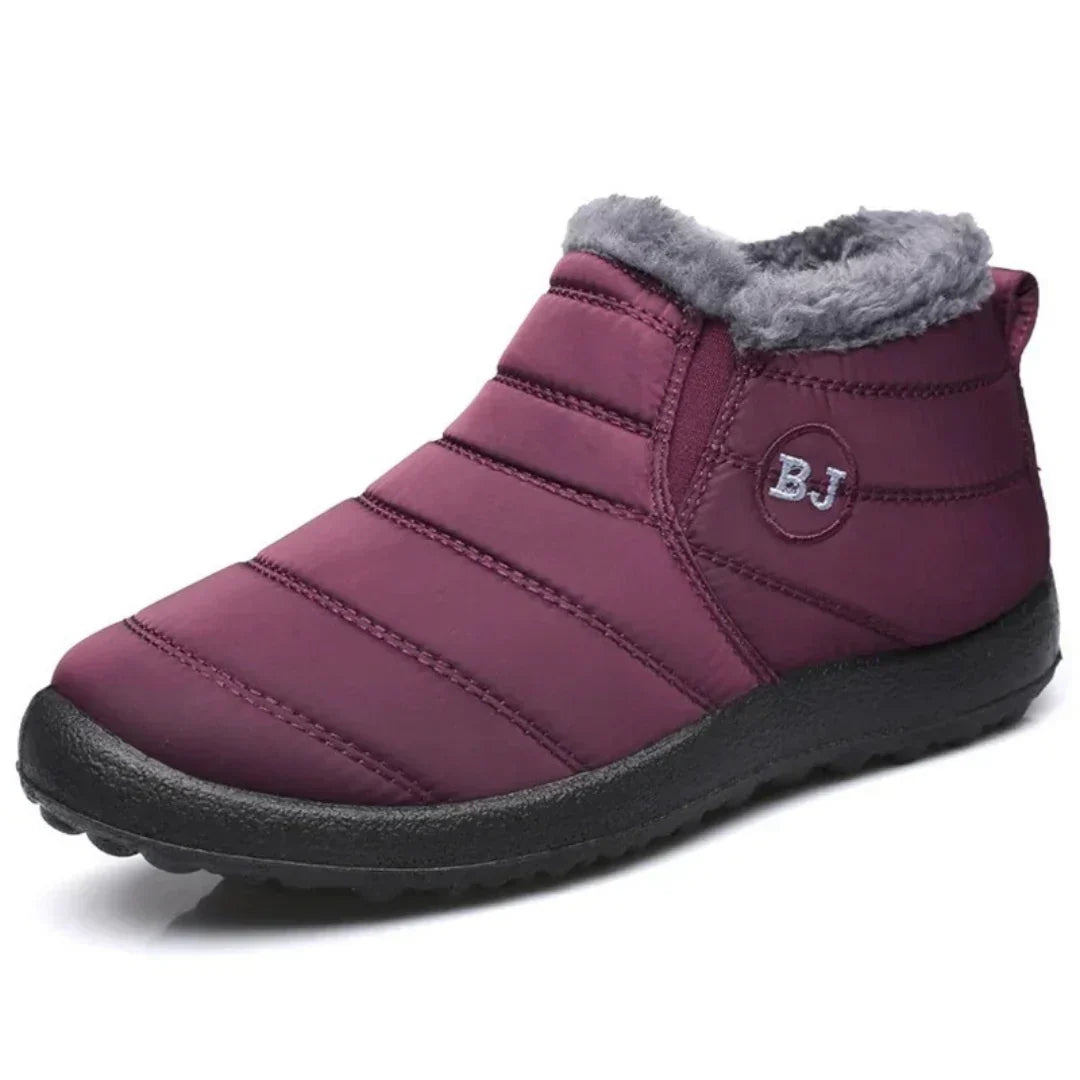 Damen Winterstiefel wasserabweisend mit Plüschfutter und Antirutschsohle