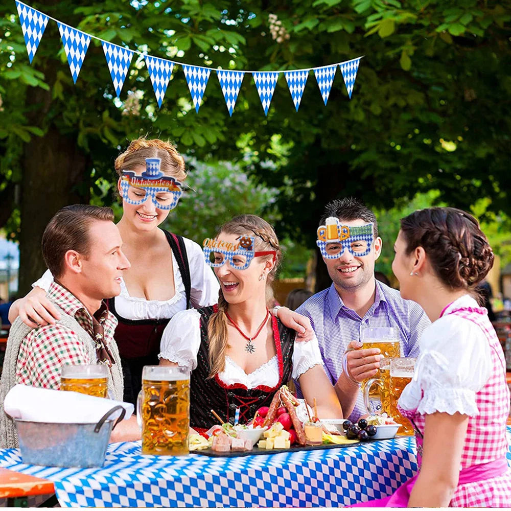 Oktoberfest Partybrillen Set – 24 Stück aus Kunststoff