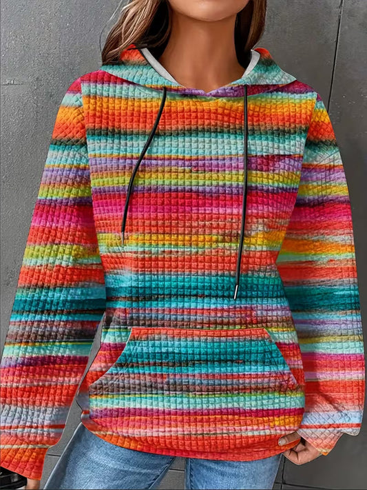 Leoiza – Kapuzenpullover MIT Regenbogenmuster