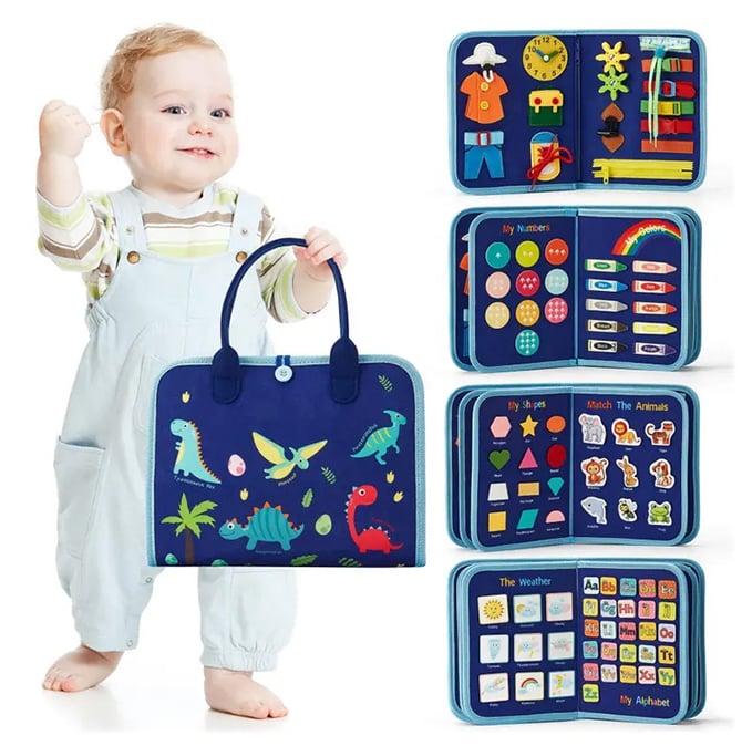 Fühlspiel Brett – Montessori Beschäftigungsspielzeug für die motorische Entwicklung von Kindern