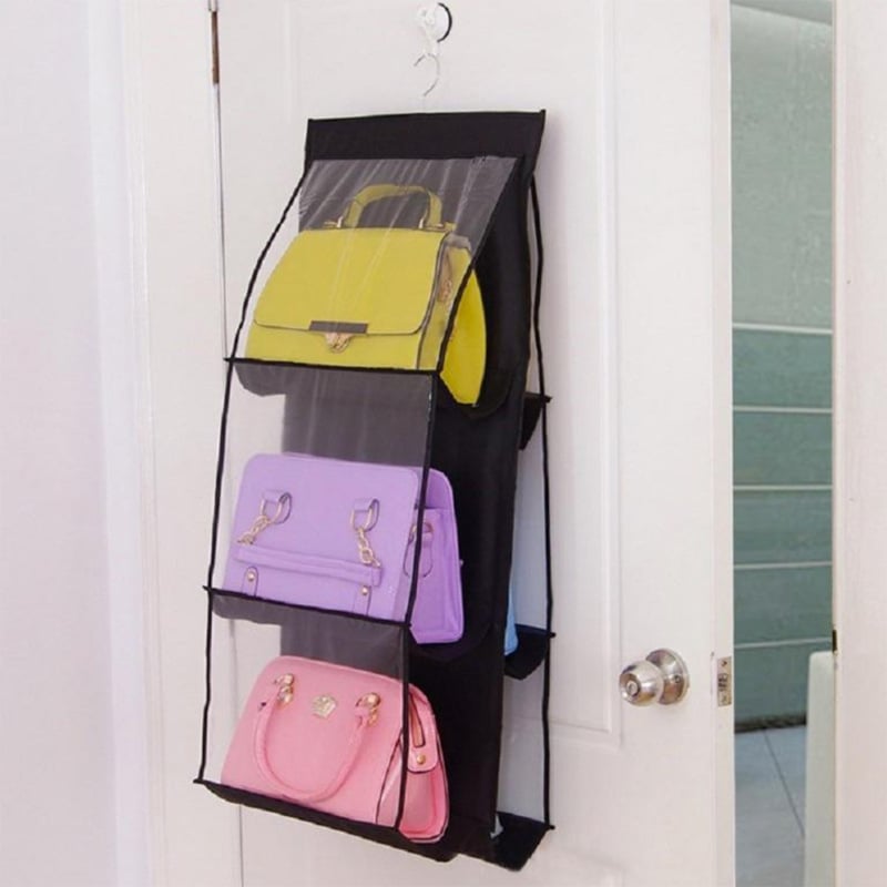 Hängender Handtaschen-Organizer – Doppelseitiges Design mit 6 Fächern